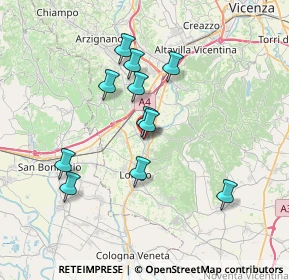 Mappa Via Lago di Como, 36040 Sarego VI, Italia (6.33636)