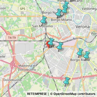 Mappa Via Cacciatori delle Alpi, 37137 Verona VR, Italia (2.69909)