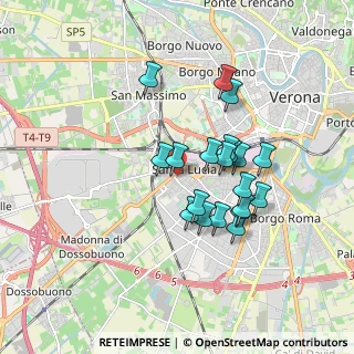 Mappa Via Curtatone, 37137 Verona VR, Italia (1.4785)