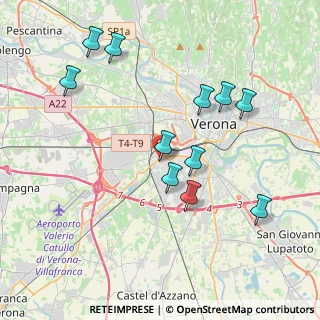 Mappa Via Curtatone, 37137 Verona VR, Italia (3.97)