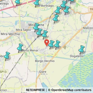 Mappa Via Bassa Gambarare, 30034 Mira VE, Italia (2.87176)