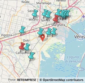 Mappa Via Bassa Gambarare, 30034 Mira VE, Italia (7.90875)