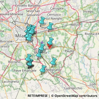 Mappa SP Bettola - Sordio, 20068 Peschiera Borromeo MI, Italia (7.8245)