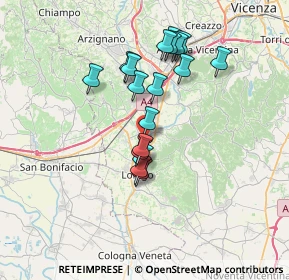 Mappa Via Attilio Pompele, 36040 Sarego VI, Italia (6.08444)