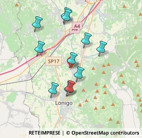 Mappa Via Attilio Pompele, 36040 Sarego VI, Italia (3.37182)