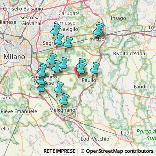 Mappa Via Pasubio, 20067 Mediglia MI, Italia (6.54944)