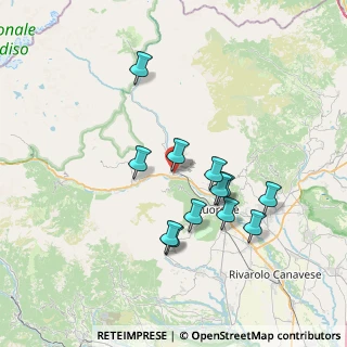 Mappa Via Gen. Caplo Alberto della Chiesa, 10085 Pont Canavese TO, Italia (6.54417)