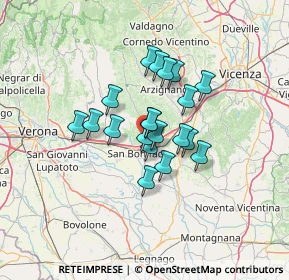 Mappa Piazzetta Alessandro Zenatello, 37032 Monteforte d'Alpone VR, Italia (9.04)