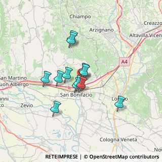Mappa Piazzetta Alessandro Zenatello, 37032 Monteforte d'Alpone VR, Italia (5.01333)