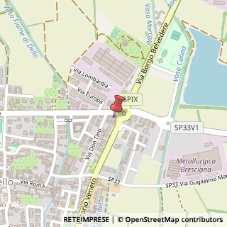 Mappa Via Borgo Belvedere, 15, 25020 Dello, Brescia (Lombardia)