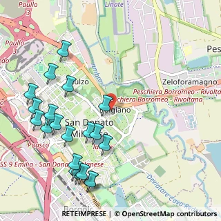 Mappa Via Unica Bolgiano, 20097 San Donato Milanese MI, Italia (1.277)
