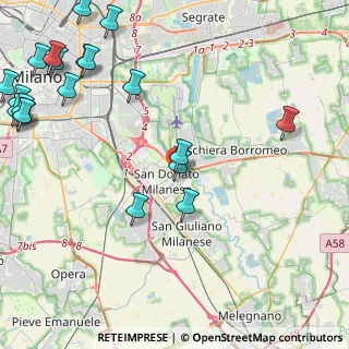 Mappa Via Unica Bolgiano, 20097 San Donato Milanese MI, Italia (6.26)
