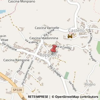 Mappa Via al Castello, 15, 13883 Roppolo, Biella (Piemonte)