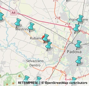 Mappa Via Giotto, 35030 Sarmeola PD, Italia (6.33933)