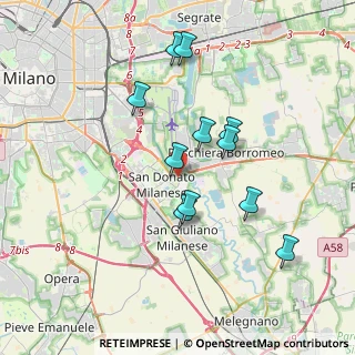 Mappa Via Ferrandina, 20097 San Donato Milanese MI, Italia (3.33182)