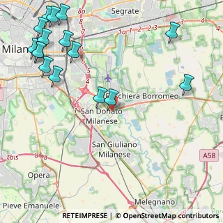 Mappa Via Ferrandina, 20097 San Donato Milanese MI, Italia (5.97063)