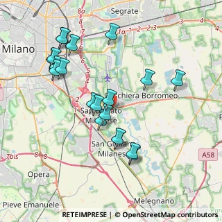 Mappa Via Ferrandina, 20097 San Donato Milanese MI, Italia (3.938)