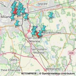 Mappa Via Ferrandina, 20097 San Donato Milanese MI, Italia (5.31222)