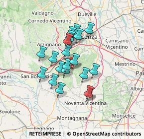 Mappa Contrada Pederiva, 36040 Val Liona VI, Italia (10.216)