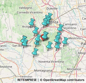 Mappa Contrada Pederiva, 36040 Val Liona VI, Italia (10.34)