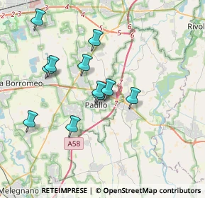 Mappa Via Case Rotte, 20067 Paullo MI, Italia (3.29909)