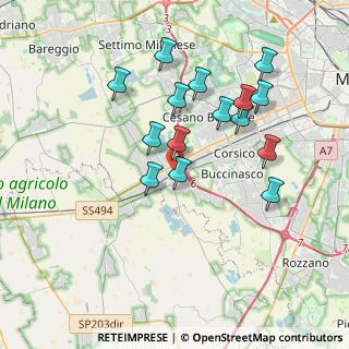 Mappa Via Ticino, 20090 Trezzano sul Naviglio MI, Italia (3.486)