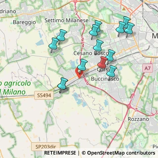 Mappa Via Ticino, 20090 Trezzano sul Naviglio MI, Italia (3.96214)