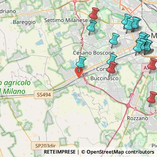 Mappa Via Ticino, 20090 Trezzano sul Naviglio MI, Italia (6.4355)
