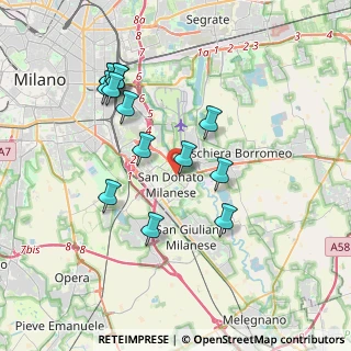 Mappa Via Giuseppe Dossetti, 20097 San Donato Milanese MI, Italia (3.67357)