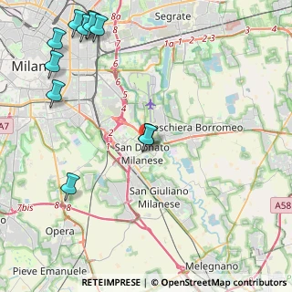 Mappa Via Giuseppe Dossetti, 20097 San Donato Milanese MI, Italia (5.72636)