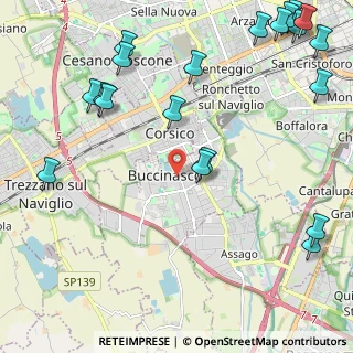 Mappa Via Gustavo Modena, 20090 Buccinasco MI, Italia (3.089)
