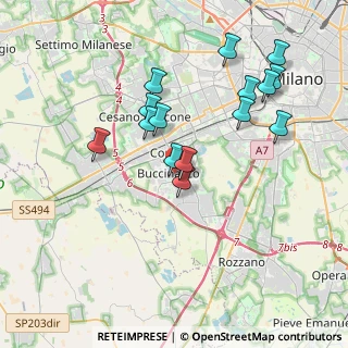 Mappa Via Gustavo Modena, 20090 Buccinasco MI, Italia (3.626)