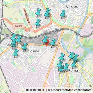 Mappa Via Ugo Zannoni, 37136 Verona VR, Italia (1.2495)