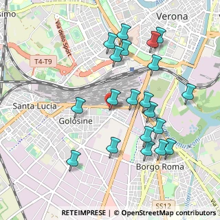 Mappa Via Ugo Zannoni, 37136 Verona VR, Italia (1.023)