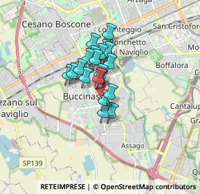 Mappa Via Achille Grandi, 20090 Buccinasco MI, Italia (1.038)