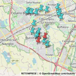 Mappa Via Achille Grandi, 20090 Buccinasco MI, Italia (1.9225)