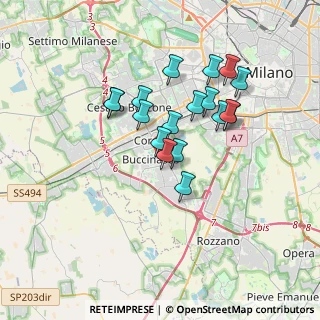 Mappa Via Achille Grandi, 20090 Buccinasco MI, Italia (2.92722)