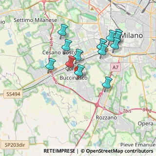 Mappa Via Achille Grandi, 20090 Buccinasco MI, Italia (3.40429)