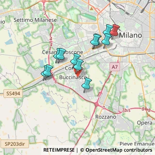 Mappa Via Achille Grandi, 20090 Buccinasco MI, Italia (3.20167)