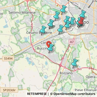 Mappa Via Achille Grandi, 20090 Buccinasco MI, Italia (4.80467)