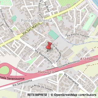 Mappa Via Risorgimento, 8, 35027 Noventa Padovana, Padova (Veneto)