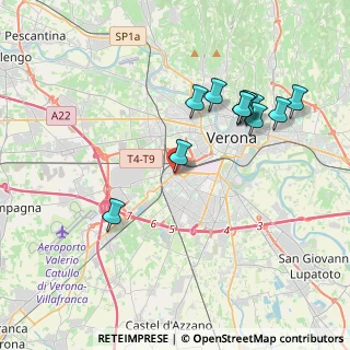Mappa Santa Lucia, 37137 Verona VR, Italia (3.85545)
