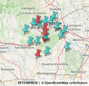 Mappa Via Cà Vecchia, 36040 Grancona VI, Italia (10.444)