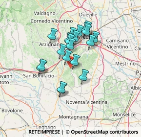 Mappa Via Cà Vecchia, 36040 Grancona VI, Italia (10.7405)