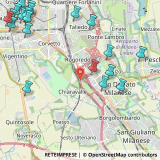 Mappa Autostrada del Sole, 20097 Milano MI, Italia (3.4455)