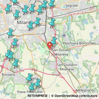 Mappa A1 - Autostrada del Sole, 20097 San Donato Milanese MI, Italia (6.6705)