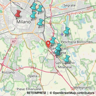 Mappa A1 - Autostrada del Sole, 20097 San Donato Milanese MI, Italia (4.09545)