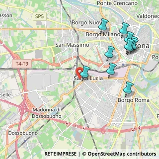 Mappa Via Santa Elisabetta, 37137 Verona VR, Italia (2.45727)
