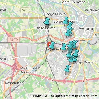 Mappa Via Santa Elisabetta, 37137 Verona VR, Italia (1.89833)