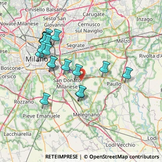 Mappa Via Don Giovanni Minzoni, 20068 Peschiera Borromeo MI, Italia (8.2685)